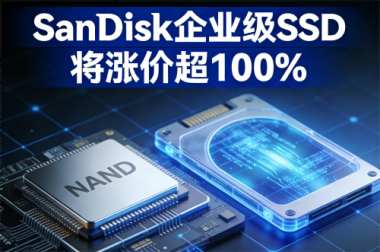 闪迪企业级SSD预计涨价超100%