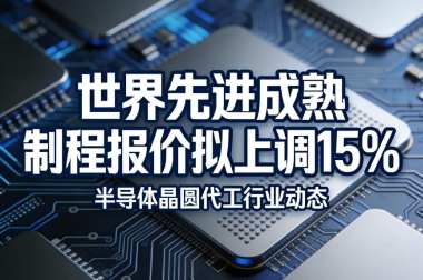 世界先进成熟制程报价拟上调15%