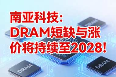 南亚科技：DRAM短缺与涨价将持续至2028！