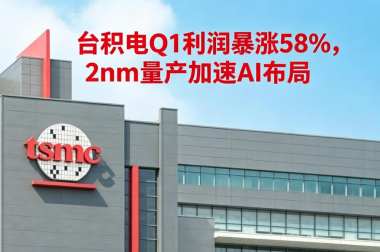 台积电Q1利润暴涨58%，2nm量产加速AI布局