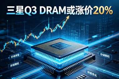 三星Q3 DRAM或涨价20%