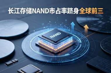 长江存储NAND市占率跻身全球前三 长江存储NAND市占率跻身全球前三