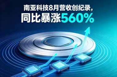 南亚科技8月营收创纪录，同比暴涨560%